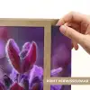 Honingbij - Paarse bloemen - Details Light Box met batterij (Wandlamp) middel -USP_websiteprintNL