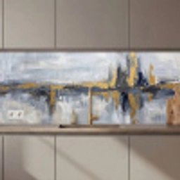 Abstract - Structuur - Goud - Grijs - Modern keuken achterwand 2 middel zz_3dshopping