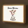 Koe - Baby dier - Boerderij dieren Light Box met batterij (Wandlamp kind) middel -z3d_website