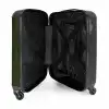 Lederen look diep groen NBS - Handbagage koffer - Kinderen Unisex middel -binnenkant