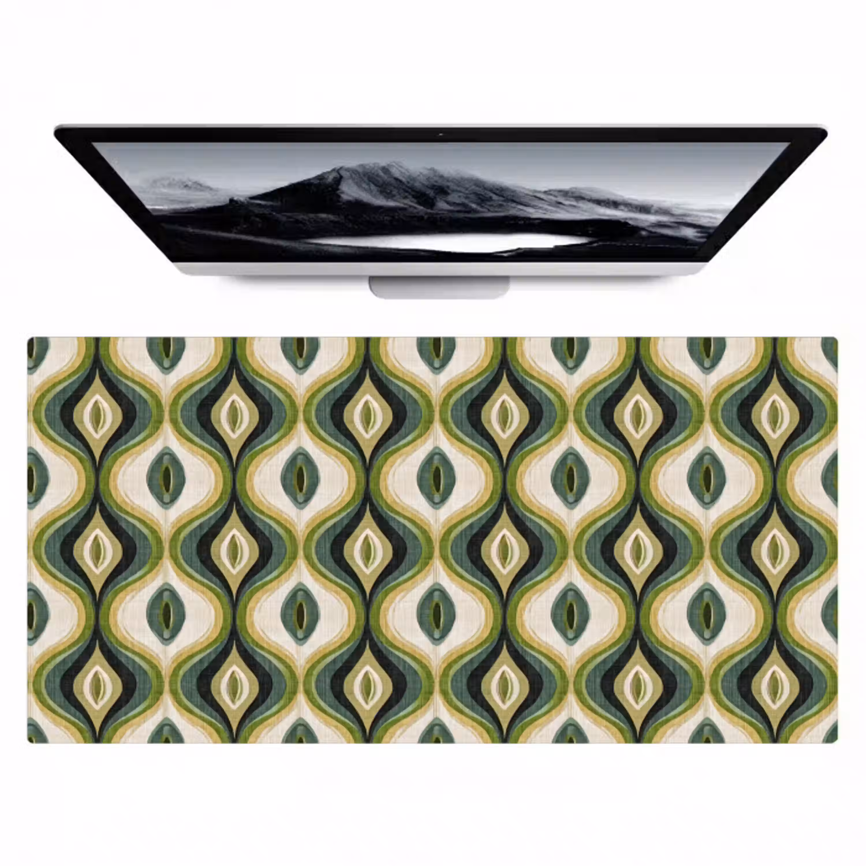 Abstract - Ritmisch - Groen Muismat XXL klein 681 -zzz3d