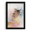 Abstract - Pastel kleuren - Goud - Modern - Aesthetic fotolijst zwart zonder passe partout klein -3d