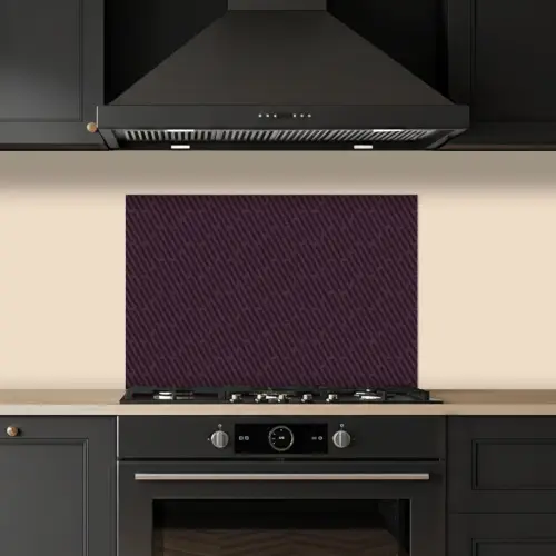 Donker - Paars - Patroon - Strepen keuken achterwand spatscherm klein 900 -sfeer1