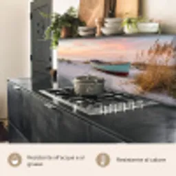 Rustiek - Roeiboot - Zandstrand keuken achterwand 2 middel -usp_IT