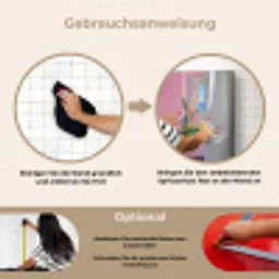 Roze - Buiten - Verf keuken achterwand spatscherm klein -gebruiksaanwijzing_DE