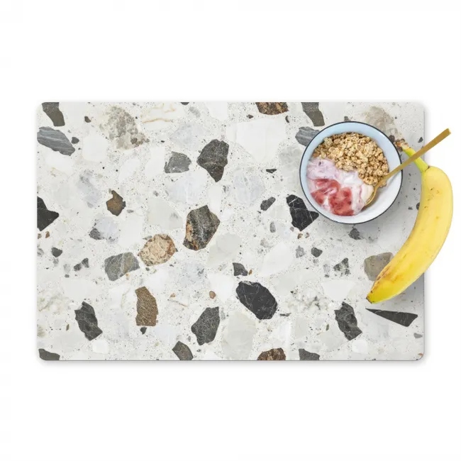 Marmer - Terrazzo - Decoratie - Interieur Placemat vinyl groot -zzzproduct_Kitchenyeah-website