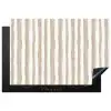 Minimalistisch - Strepen - Beige Inductie beschermer vinyl 3mm klein 276 -3d