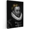Willem van Oranje - Adriaen Thomasz - Goud canvas 2cm klein -z3d