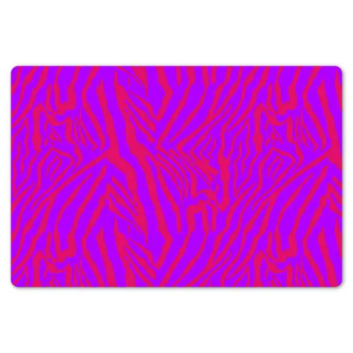 Zebra - Neon - Roze - Paars Placemat vinyl groot 368 -zzsfeer1_Kitchenyeah-website