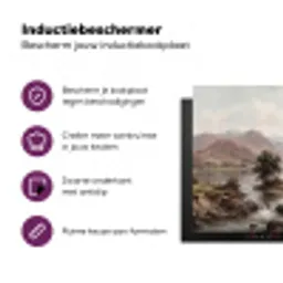Berglandschap - Meer - Bergen - Vallei - Klassiek Inductie beschermer vinyl 3mm middel -zzzzzzz-cc-usp