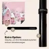 Kerstdorp - Roze - Winter - Sneeuw - Huizen Inductie beschermer vinyl 3mm middel -zzzzzzz-induclip_DE