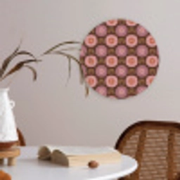 Retro - Madelief - Roze Akoestische PET Vilt - Rond klein 838 -sfeer3