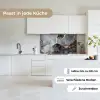 Marmer - Abstract - Goud - Grijs keuken achterwand 2 middel -sfeer4_DE