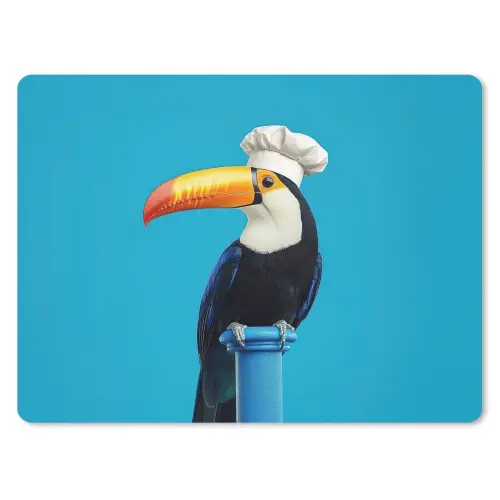 Tucan - Sokkel - Vogel - Koksmuts muismat rubber klein -3d