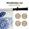 Illustratie - Koe - Blauw Wandkleed katoen klein -sfeer2