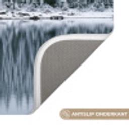 Bos - Reflectie - Meer - Winter - Serene Badmat klein -USP_AntislipNL