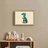 Dinosaurus - Turquoise - Stekels Light Box met batterij (Wandlamp kind) middel -sfeer2_kind