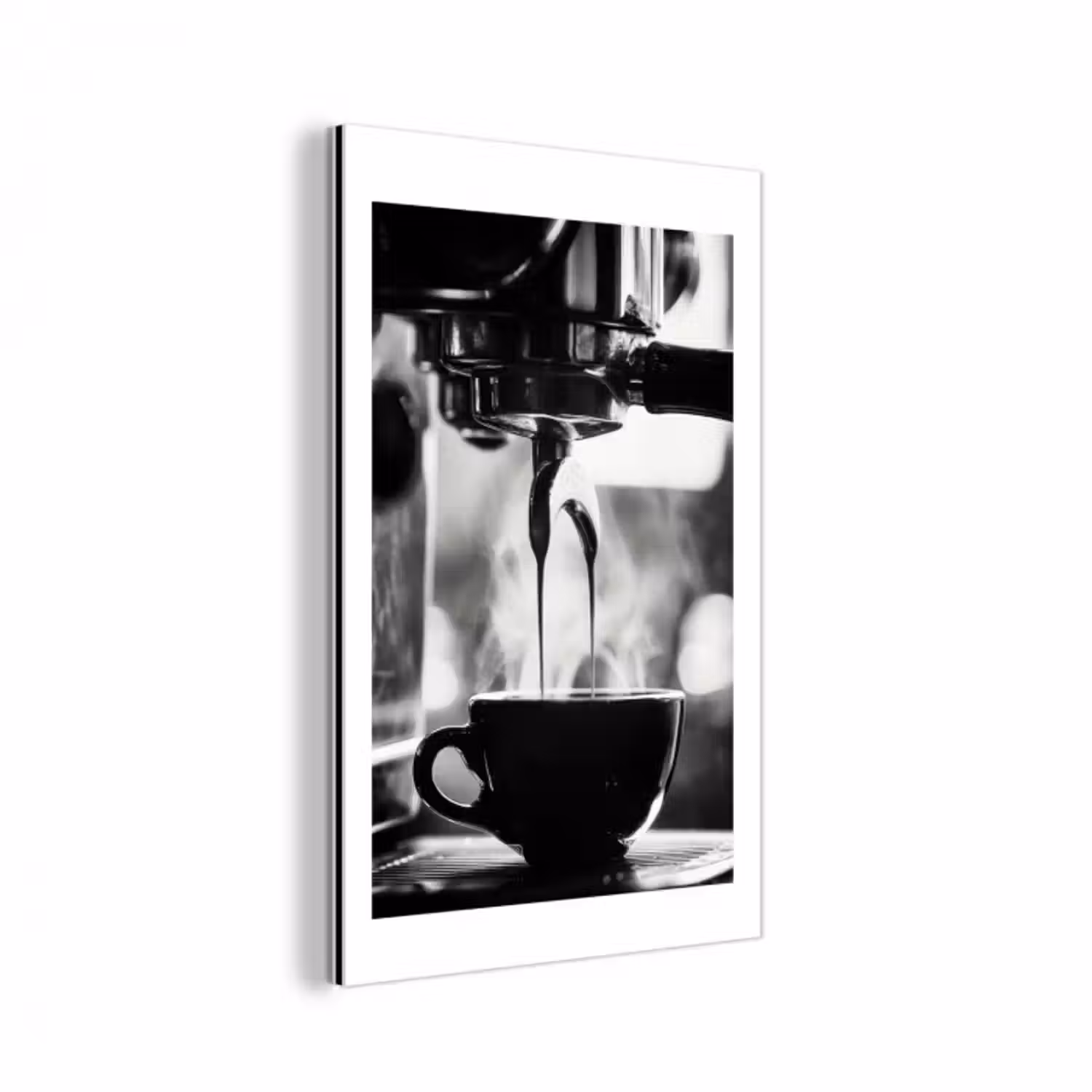 Alu-Dibond-Bild - Kaffee - Espresso - Kaffeemaschine - Tasse