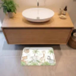 Dieren - Jungle - Pastel Badmat klein -sfeer1