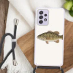 Vissen - Natuur - Vintage Hoesje Samsung Galaxy A52 5G met koord klein -sfeer4