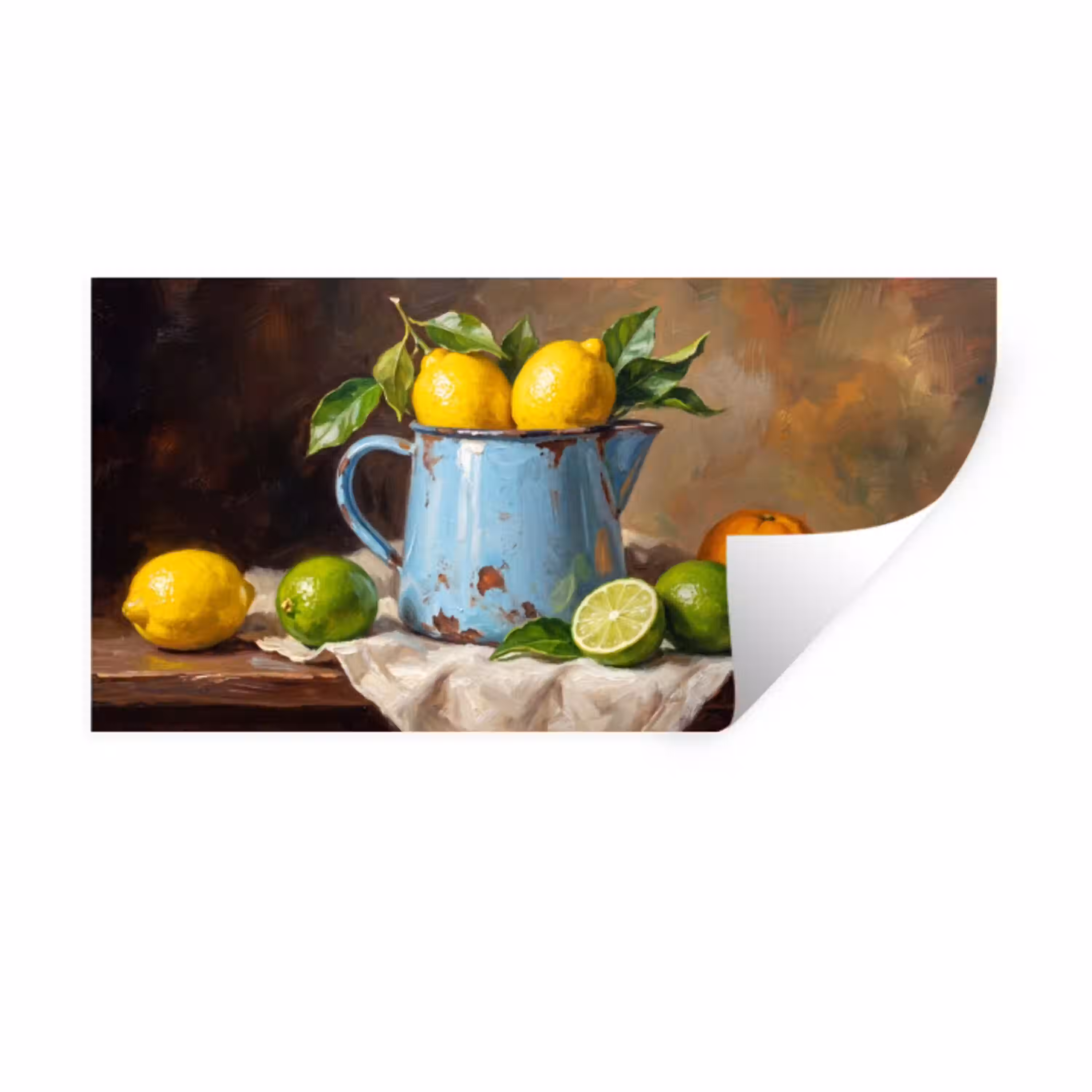 Eten - Stilleven - Klassiek Muursticker klein -3d