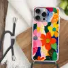 Bloemen - Kleurrijk - Stippen Hoesje iPhone 16 Pro Max met koord klein -sfeer4