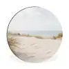 Wolken - Duinlandschap - Zand Wandcirkel aluminium klein -3d