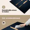 Bestek - Donkerblauw - Goud Inductie beschemer met haakjes klein -ky-schoon-nl