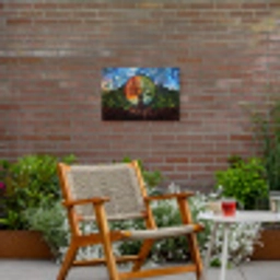 Boom - Seizoenen - Mozaïek - Bergen Tuinposter op houten frame 2 cm dik klein -sfeer3