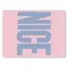 Nice - Paars - Roze muismat rubber klein -3d