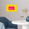 Dream big - Geel - Roze poster papier klein -sfeer3