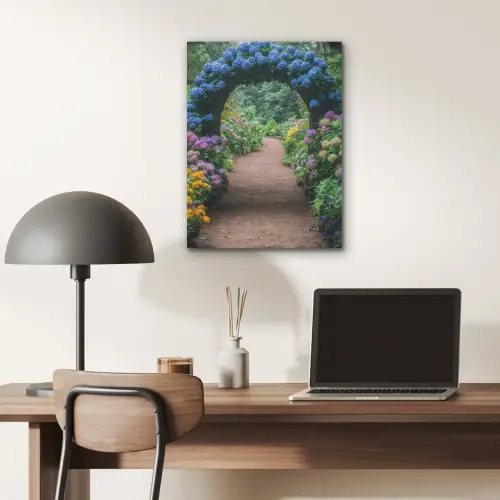 Doorkijk - Bloemen - Hortensia - Pad PET vilt klein -sfeer5