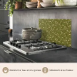 Landelijk - Bloemen -  Groen keuken achterwand spatscherm klein 900 -usp_FR
