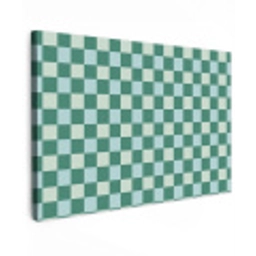 Schaak - Klassiek - Groen canvas 2cm klein 34 -z3d