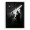 Saxofonisten - Hoeden - Rook - Licht fotolijst zwart zonder passe partout klein -3d