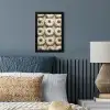 Donuts - Chocolade - Wit - Beige fotolijst zwart zonder passe partout klein -sfeer3