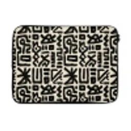 Geometrisch - Figuren - Zwart laptophoes neopreen klein 279 -3d