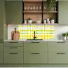 Geel - Patroon - Zomer keuken achterwand 2 middel 871 -sfeer3
