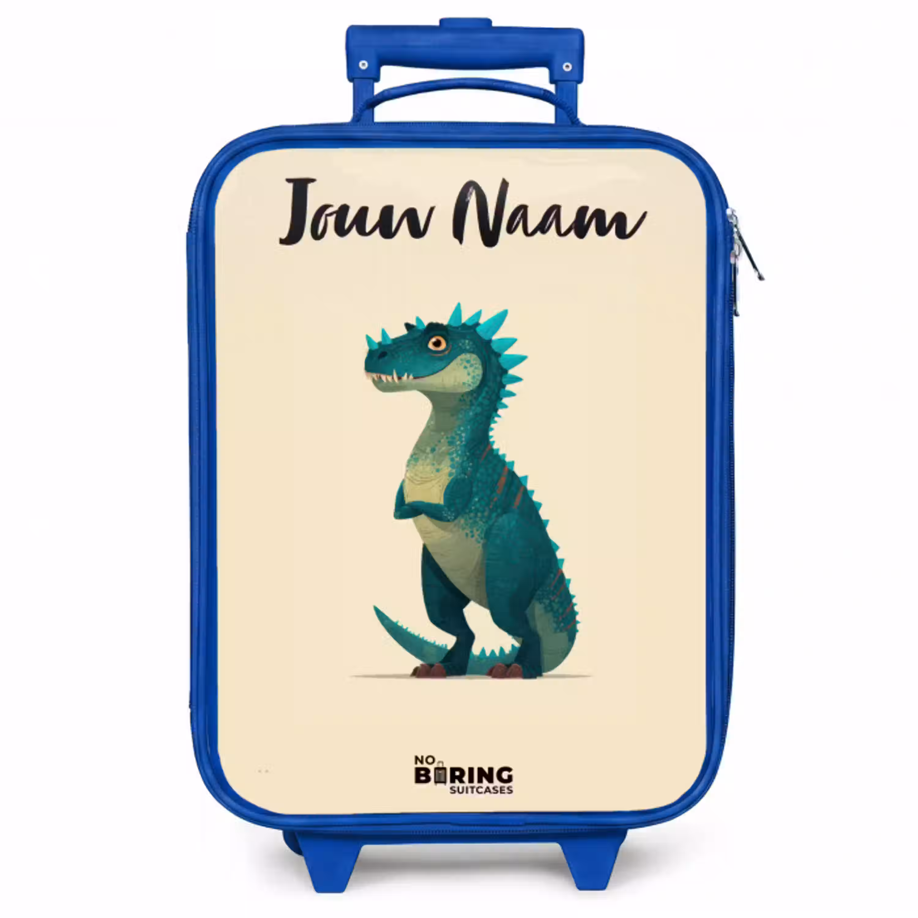 Dino - Dier - Blauw - Groen Kinderkoffer - Blauw klein -zzz_website3d