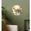 Bloesems - Zonlicht - Quote - Wit Wandcirkel kunststof plaat 5mm dik klein -sfeer3