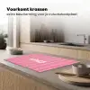 Gestreept - Roze - Chéri Inductie beschermer vinyl 3mm klein -sfeer1