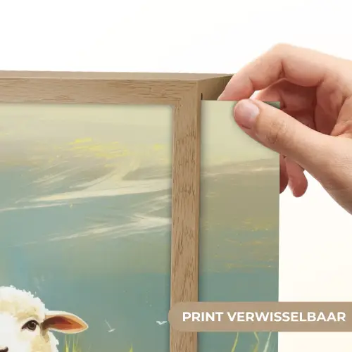 Schaap - Weide - Groen Light Box met batterij (Wandlamp) middel -USP_websiteprintNL
