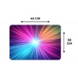 Abstract - Light - Burst - Modern - Colorful Placemat vinyl groot -specs