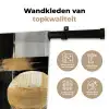 Vormen - Penseelstreken - Abstract - Goud Wandkleed katoen klein -sfeer2