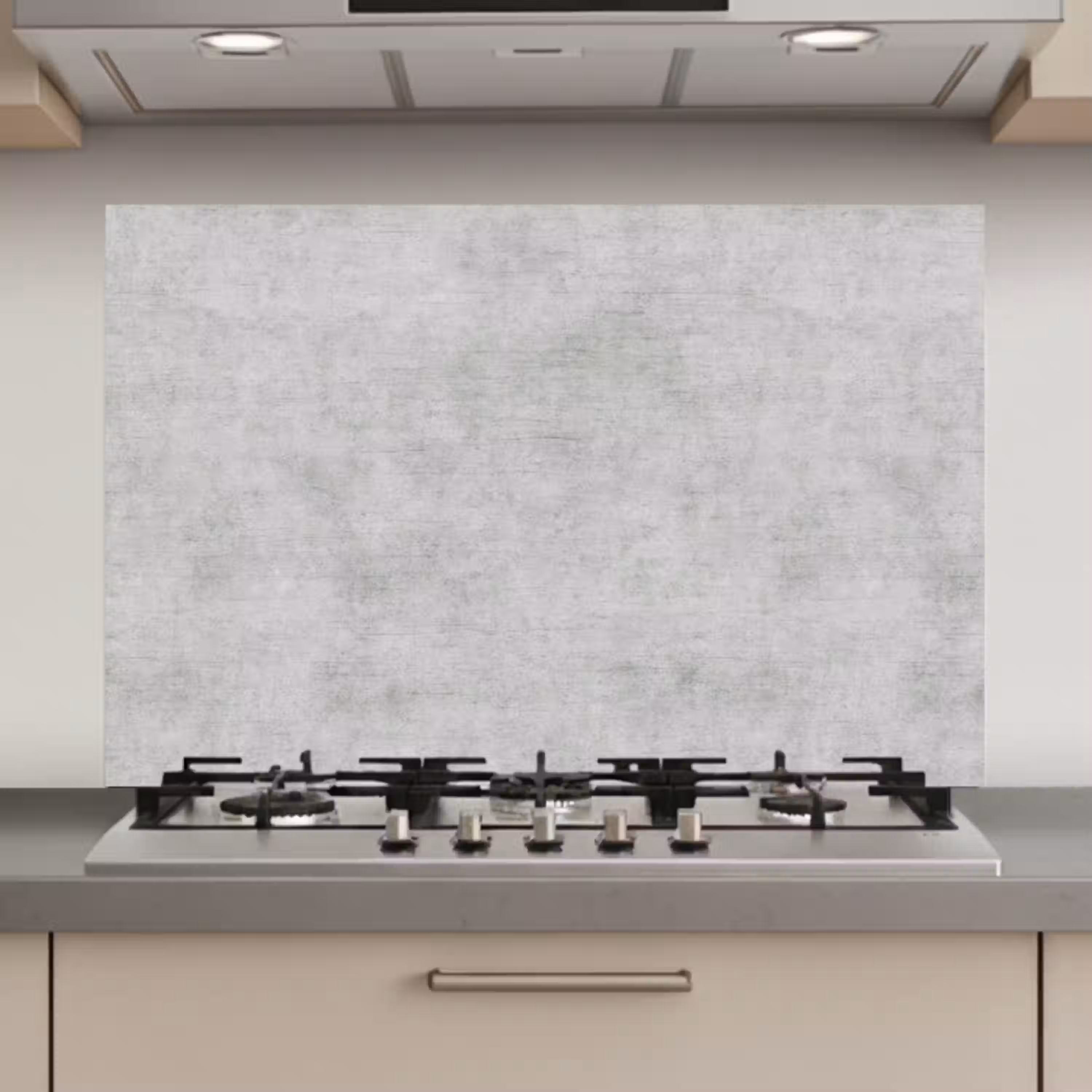 Beton - Grijs - Industrieel - Patroon keuken achterwand spatscherm klein 900 -3d_website