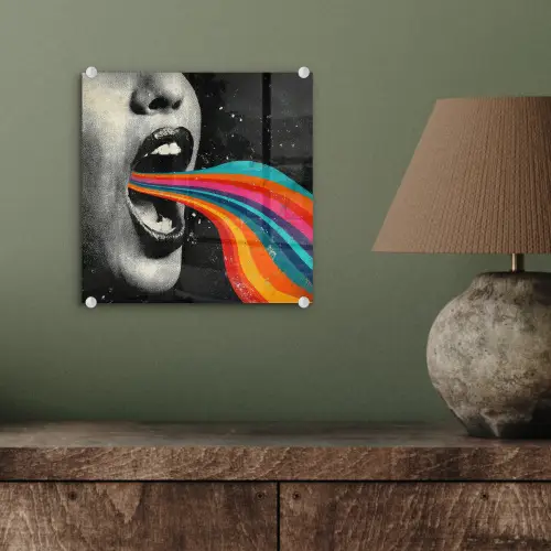 Mond - Golven - Regenboog plexiglas 5mm klein -sfeer3