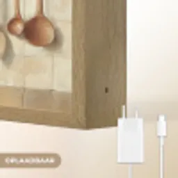 Hout - Keukengerei - Stilleven - Tegels Light Box met batterij (Wandlamp) middel -USP_websiteoplaadbaarNL