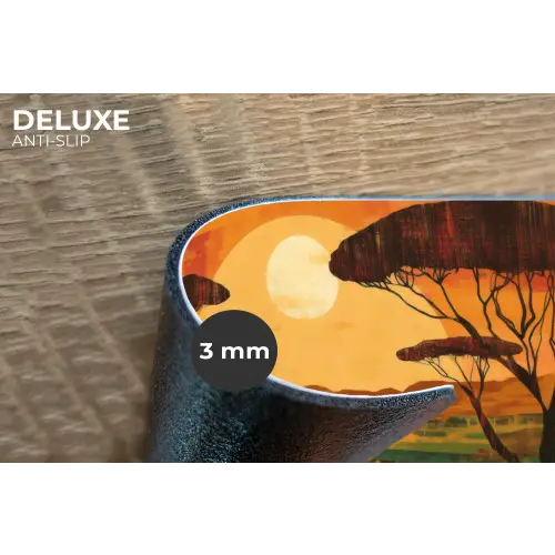 Landschap - Afrikaans - Zon Placemat vinyl groot -closeup