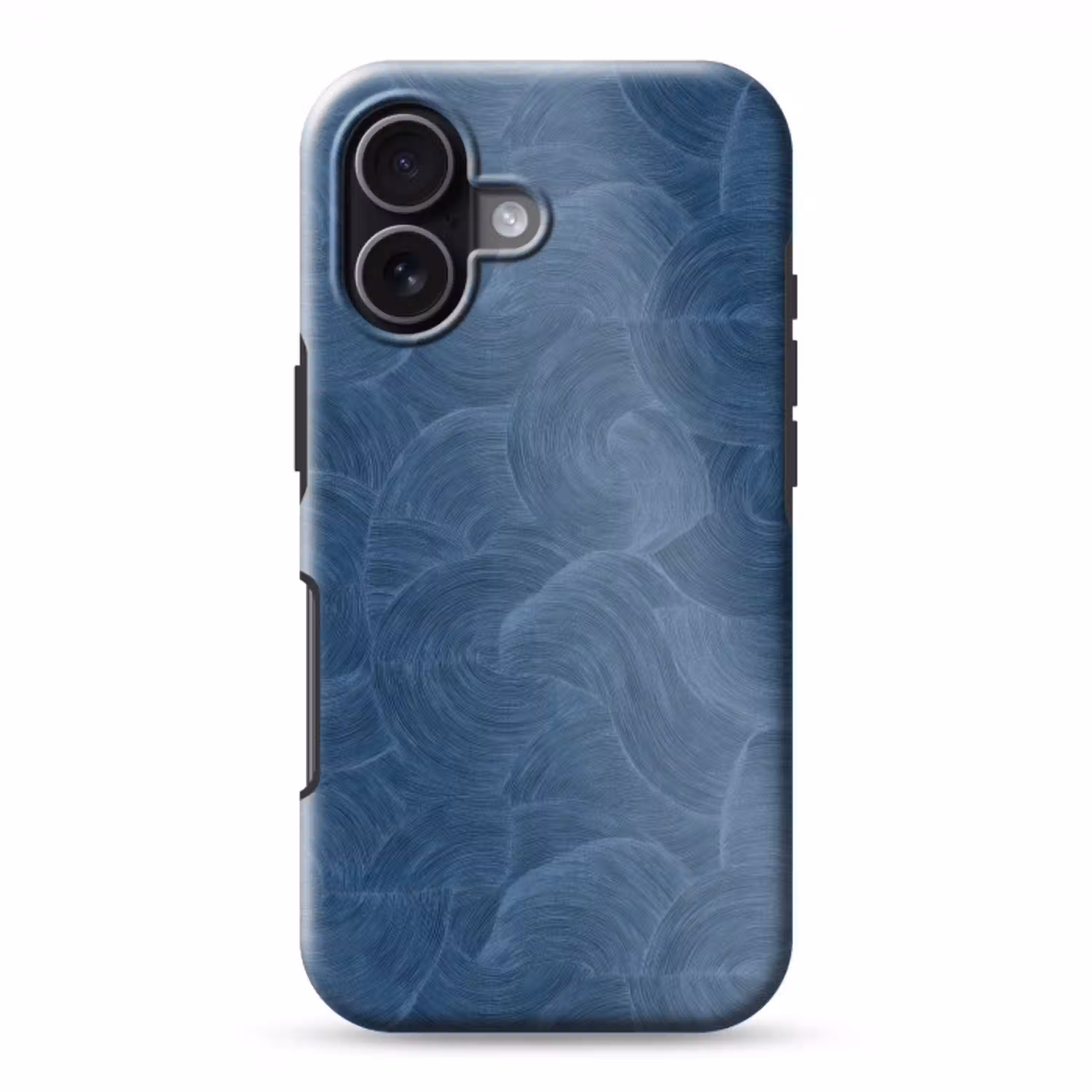 Golven - Textuur - Patroon - Blauw Toughcase MagSafe Apple iPhone 17 klein 1017 -3d