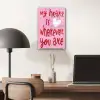 Valentijn - Hart - Liefde - Roze plexiglas 5mm klein -sfeer6